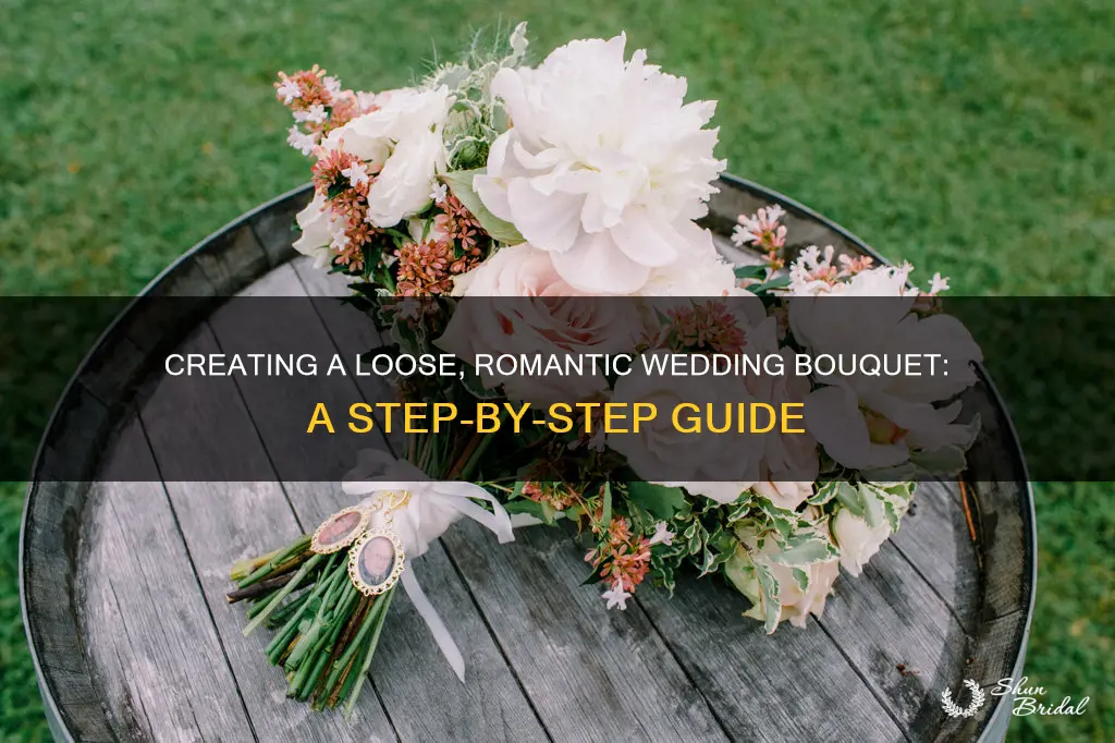 how to make a loose wedding bouquet