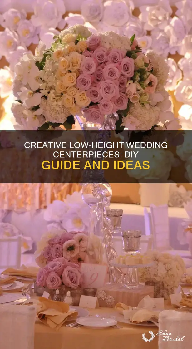 how to make a low wedding centerpiece