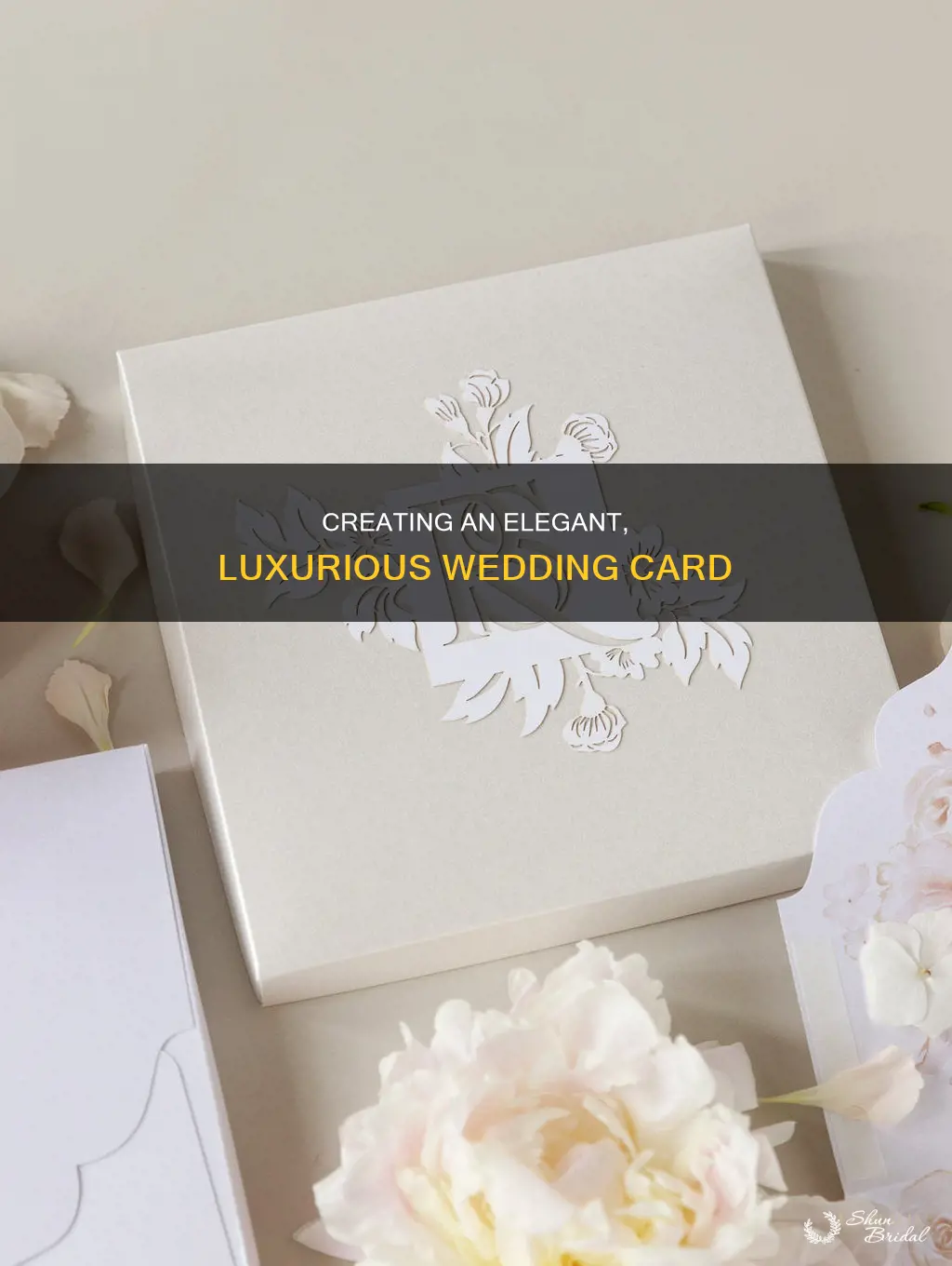 how to make a luxury wedding card