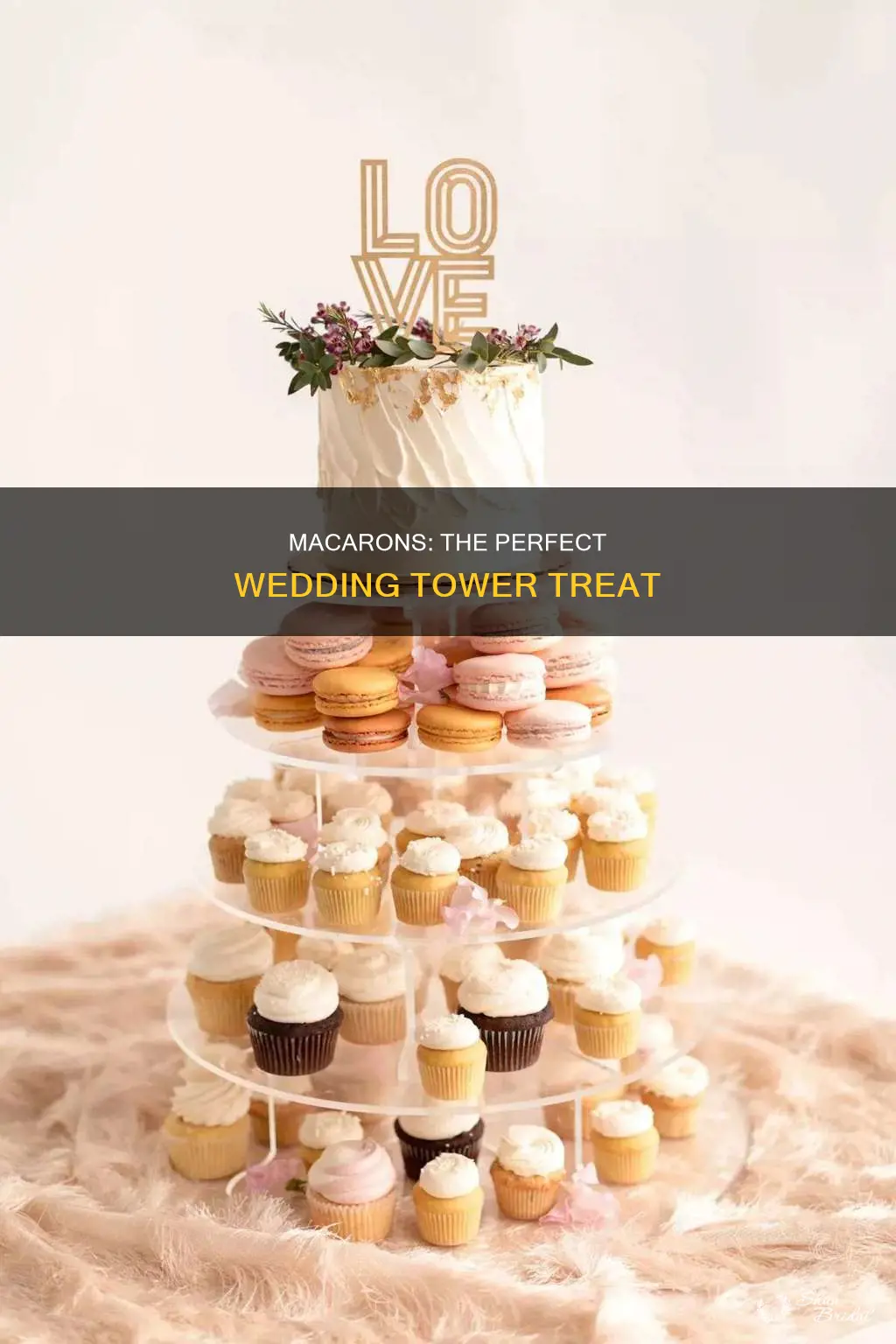 how to make a macaron wedding tower