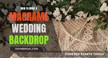 Macrame Magic: Create a Wedding Backdrop Masterpiece