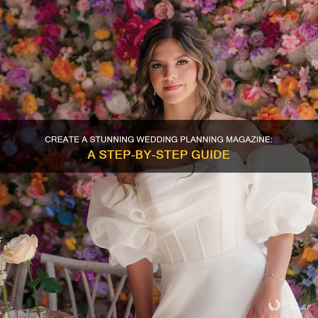 how to make a magazine for a wedding planning business