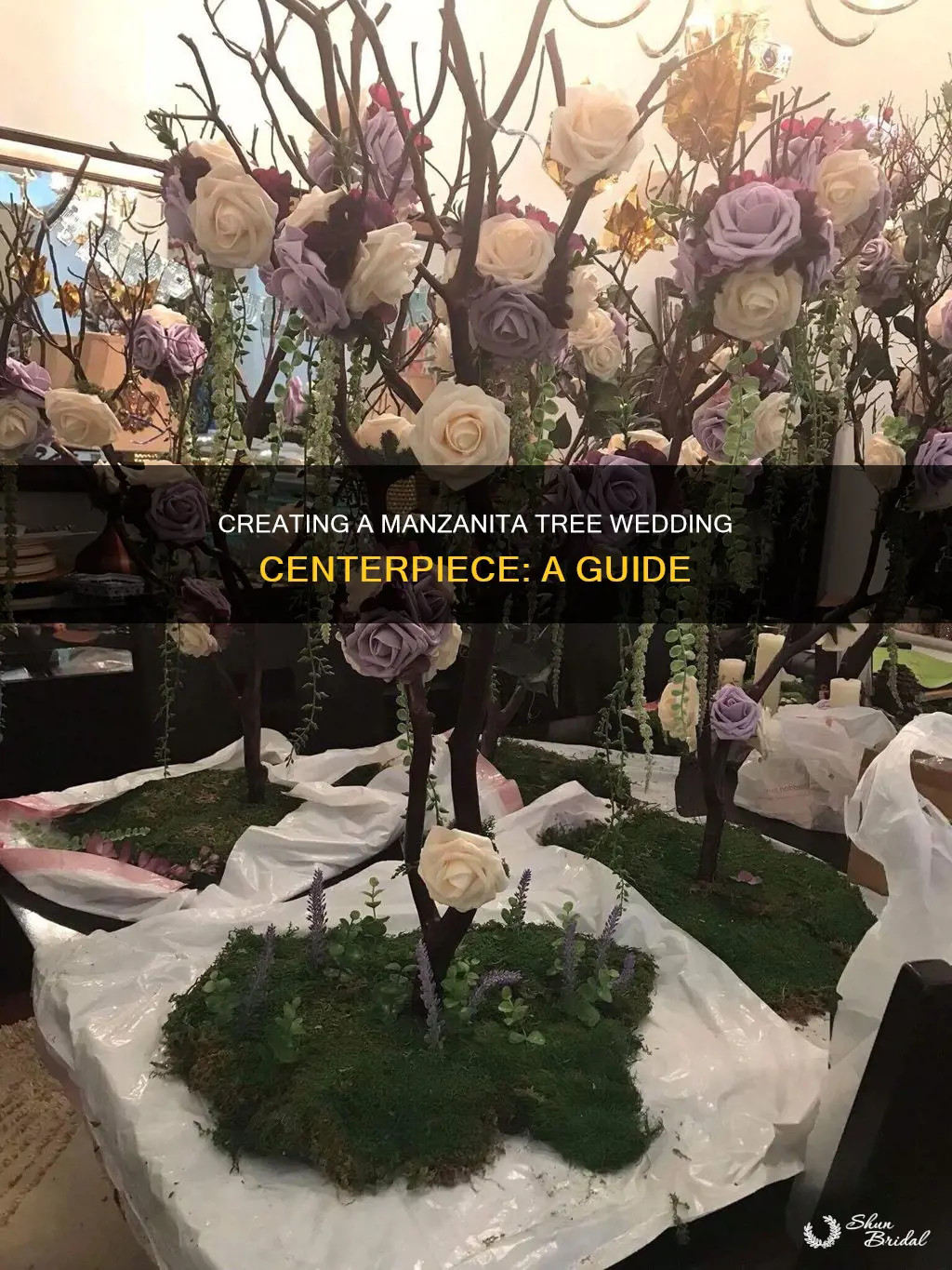 how to make a manzanita tree wedding centerpiece