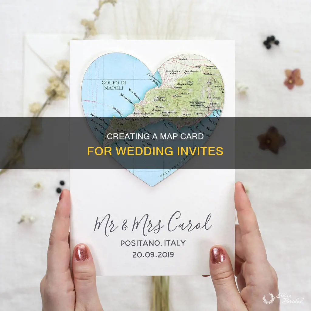 how to make a map card for wedding invitation