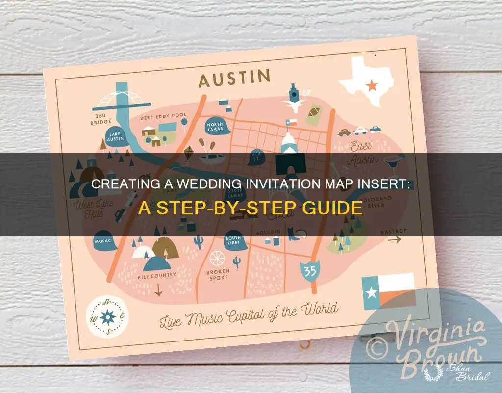 how to make a map insert for wedding invitation