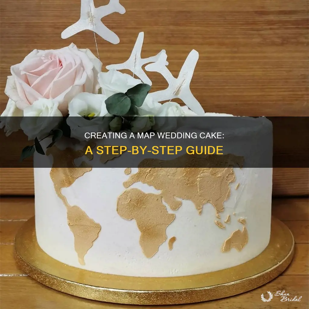 how to make a map wedding cake