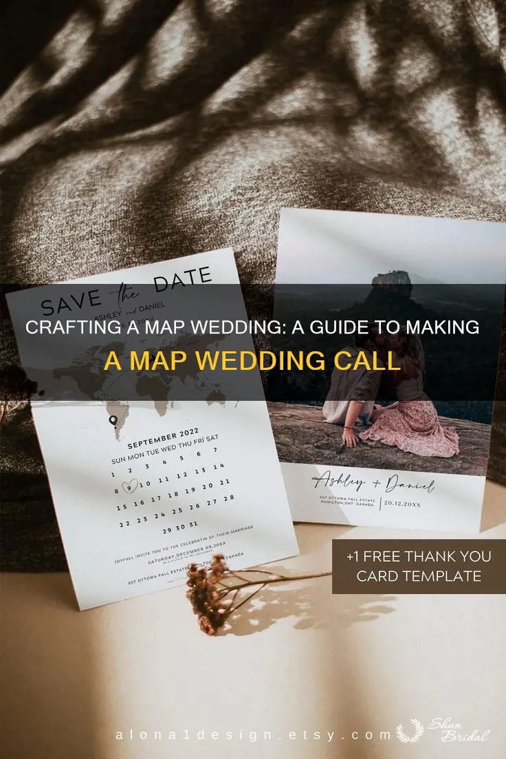 how to make a map wedding cale