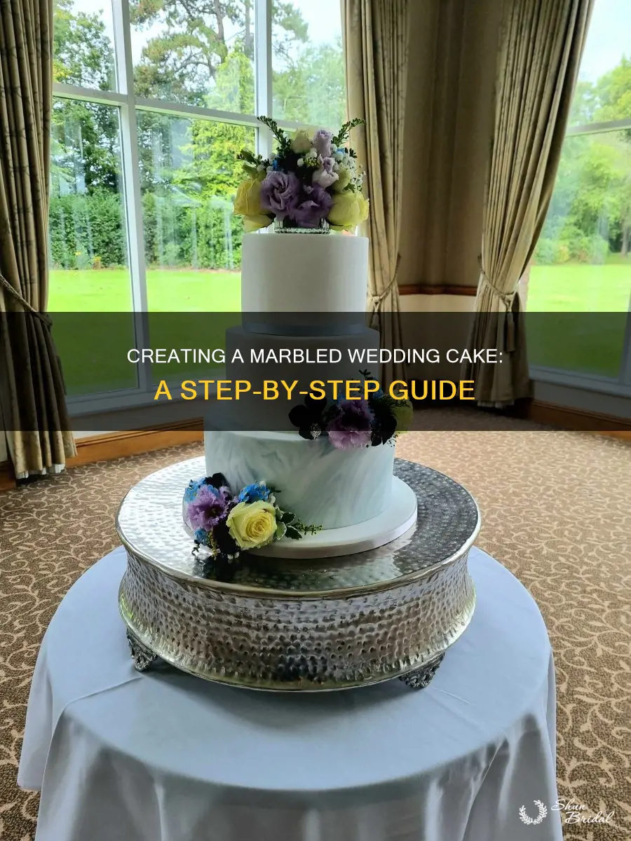 how to make a marble effect wedding cake