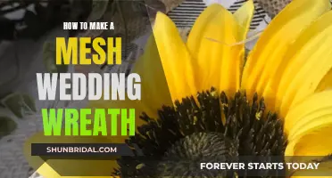 Creating a Beautiful Mesh Wedding Wreath