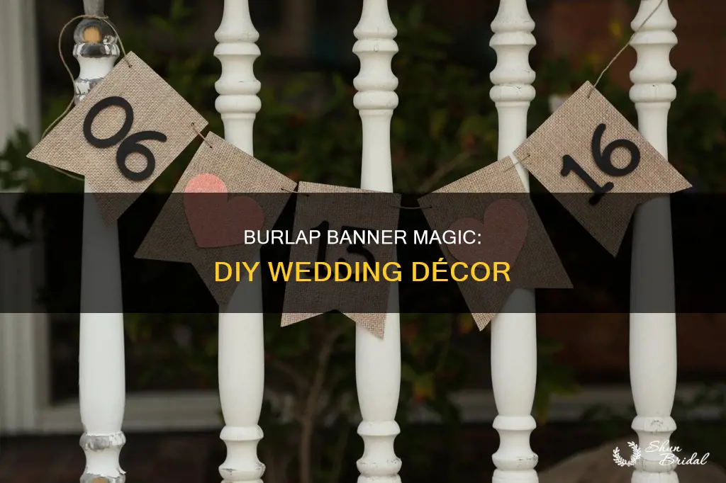 how to make a mini burlap banner for wedding