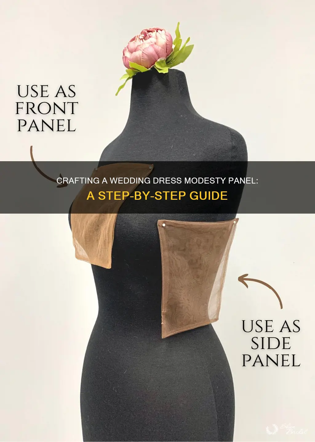 how to make a modesty panel for a wedding dress