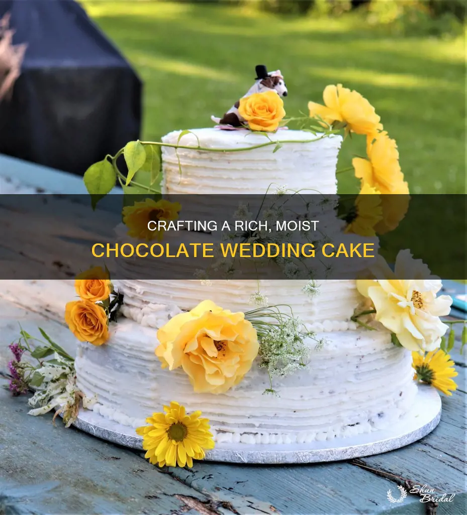 how to make a moist chocolate wedding cake