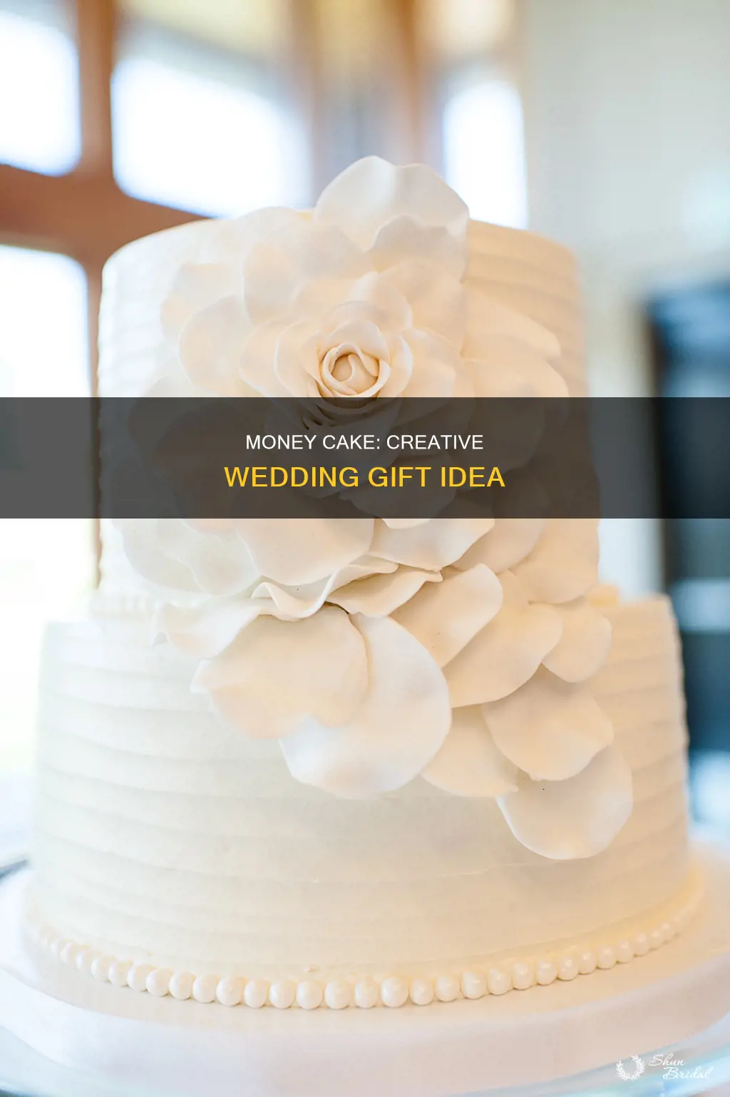 how to make a money cake for wedding