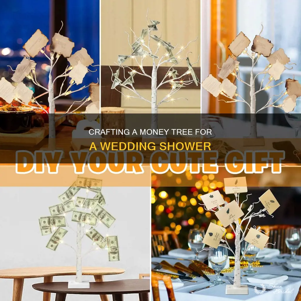 how to make a money tree for a wedding shower