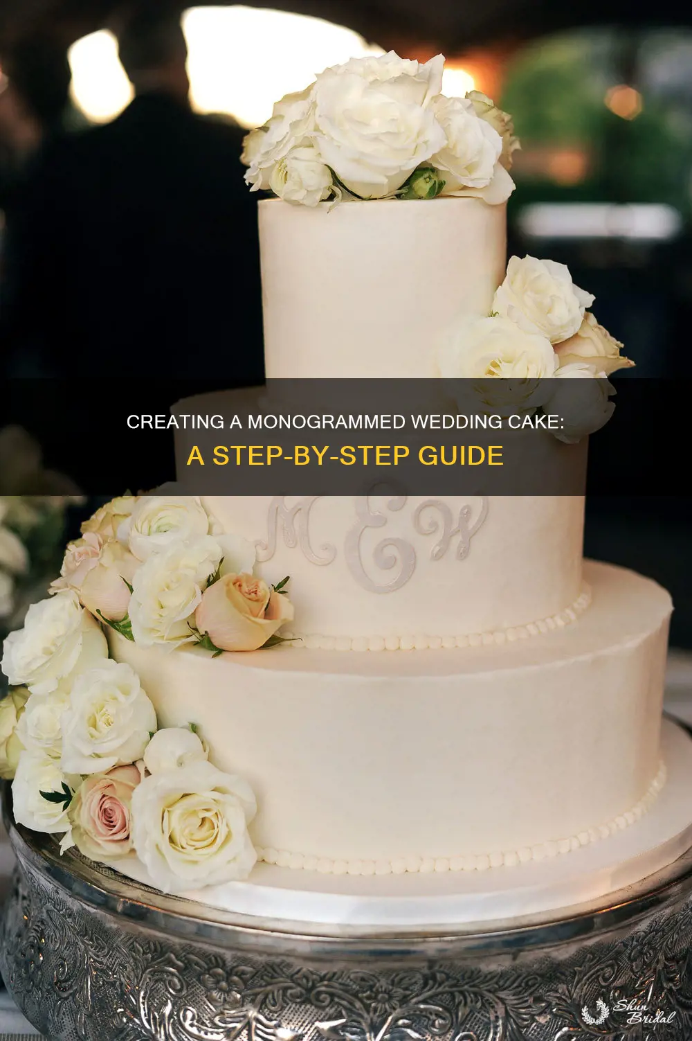 how to make a monogram for a wedding cake