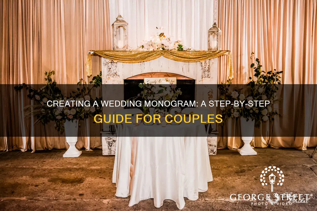 how to make a monogram for a wedding