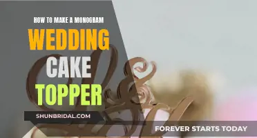 Creating a Monogram Cake Topper for Your Wedding