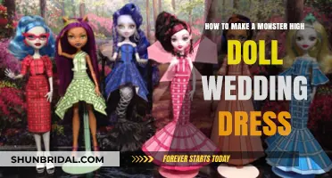 Designing a Wedding Gown for Monster High Dolls