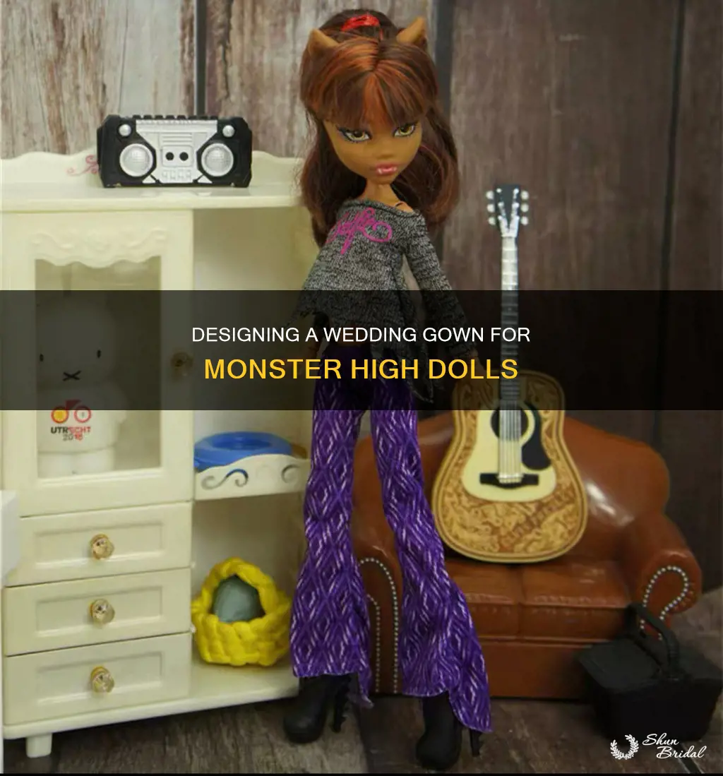 how to make a monster high doll wedding dress