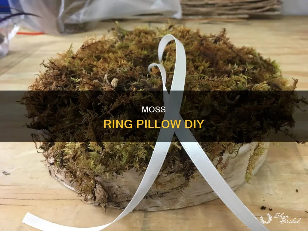 how to make a moss ring bearer pillow