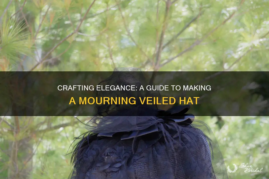 how to make a mourning veiled hat