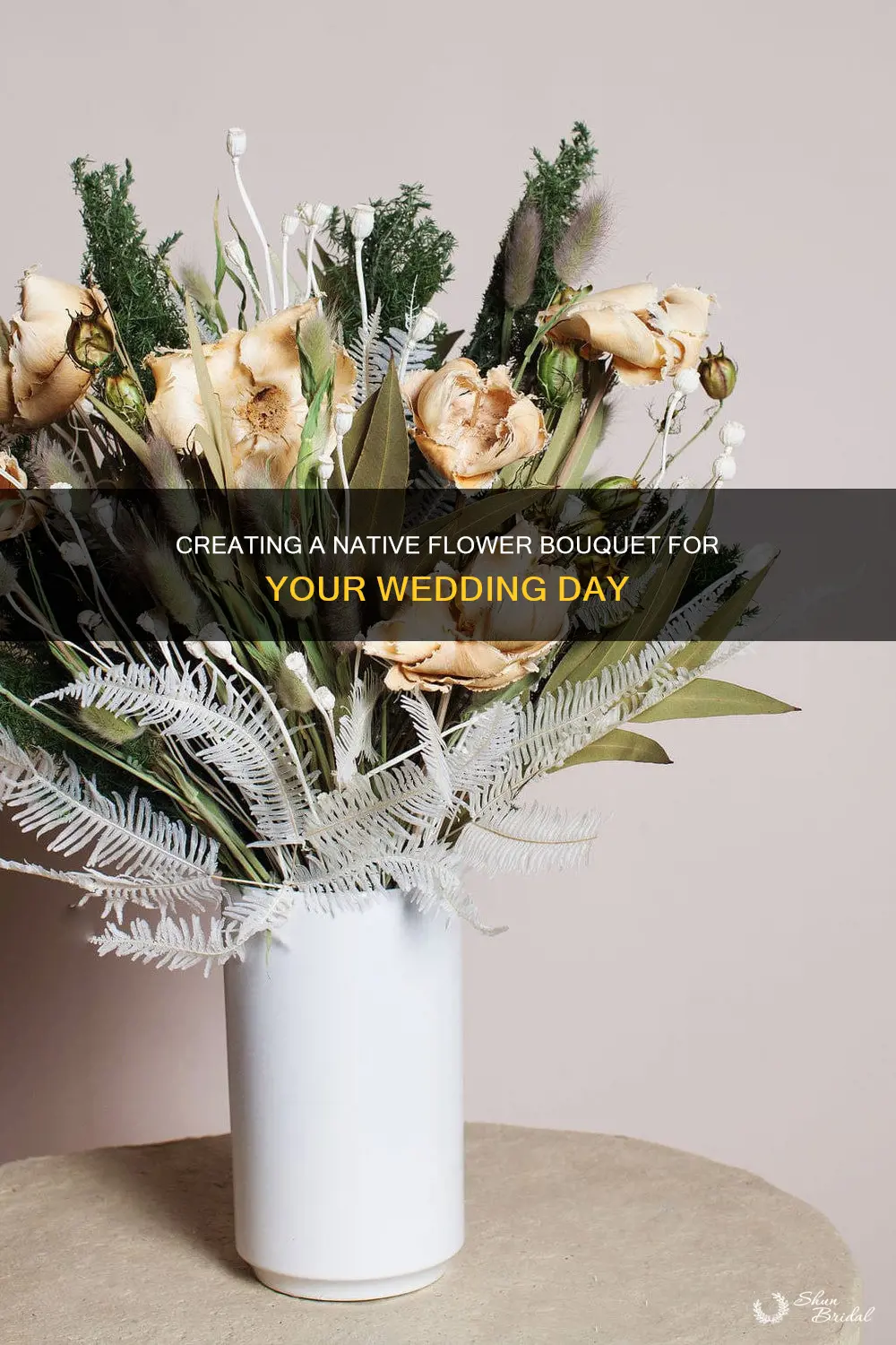 how to make a native flower wedding bouquet