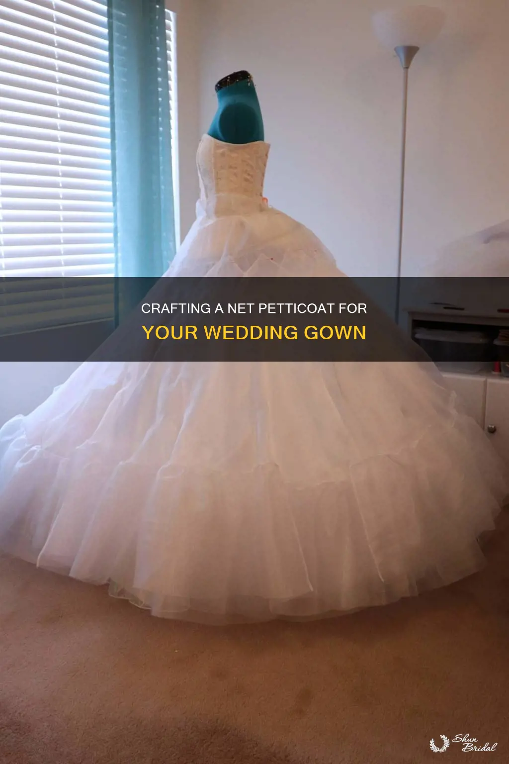 how to make a net petticoat for a wedding dress