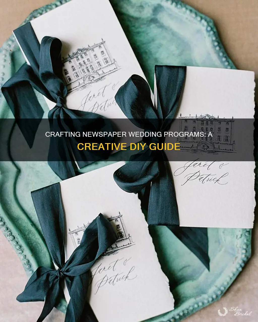 how to make a newspaper wedding program