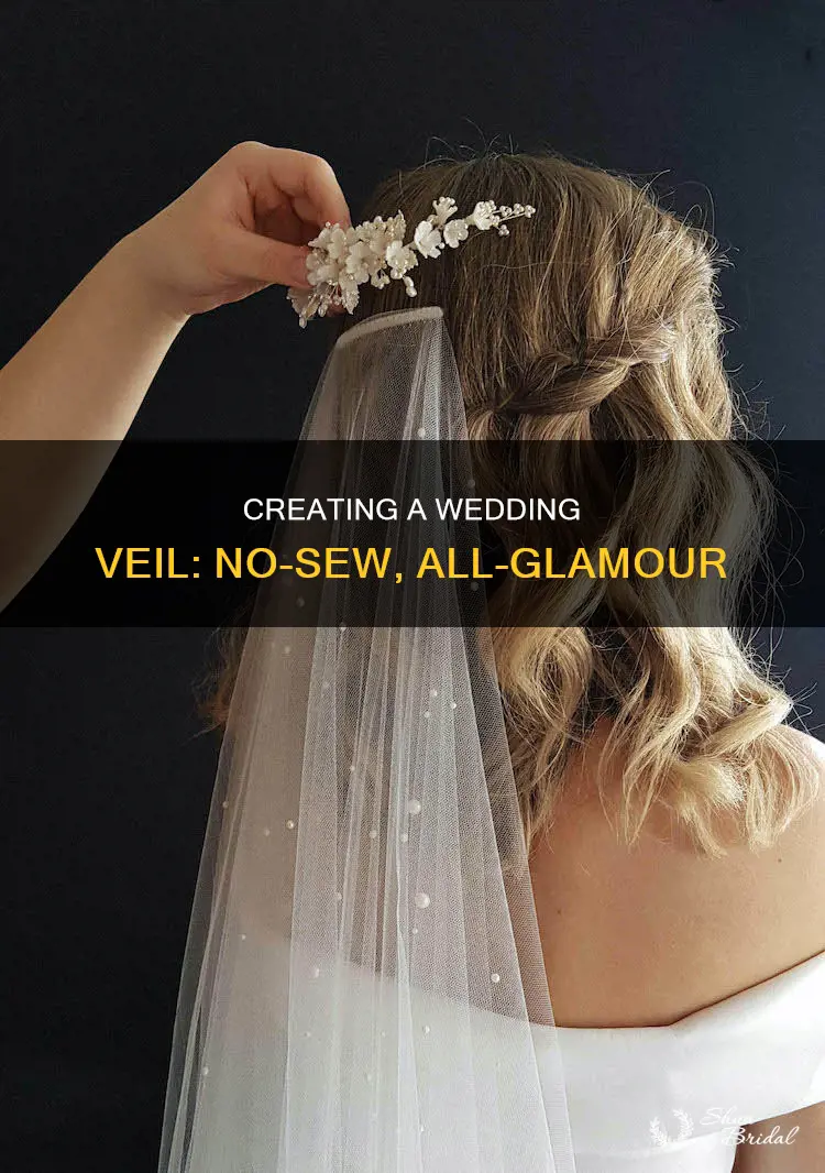 how to make a no sew wedding veil