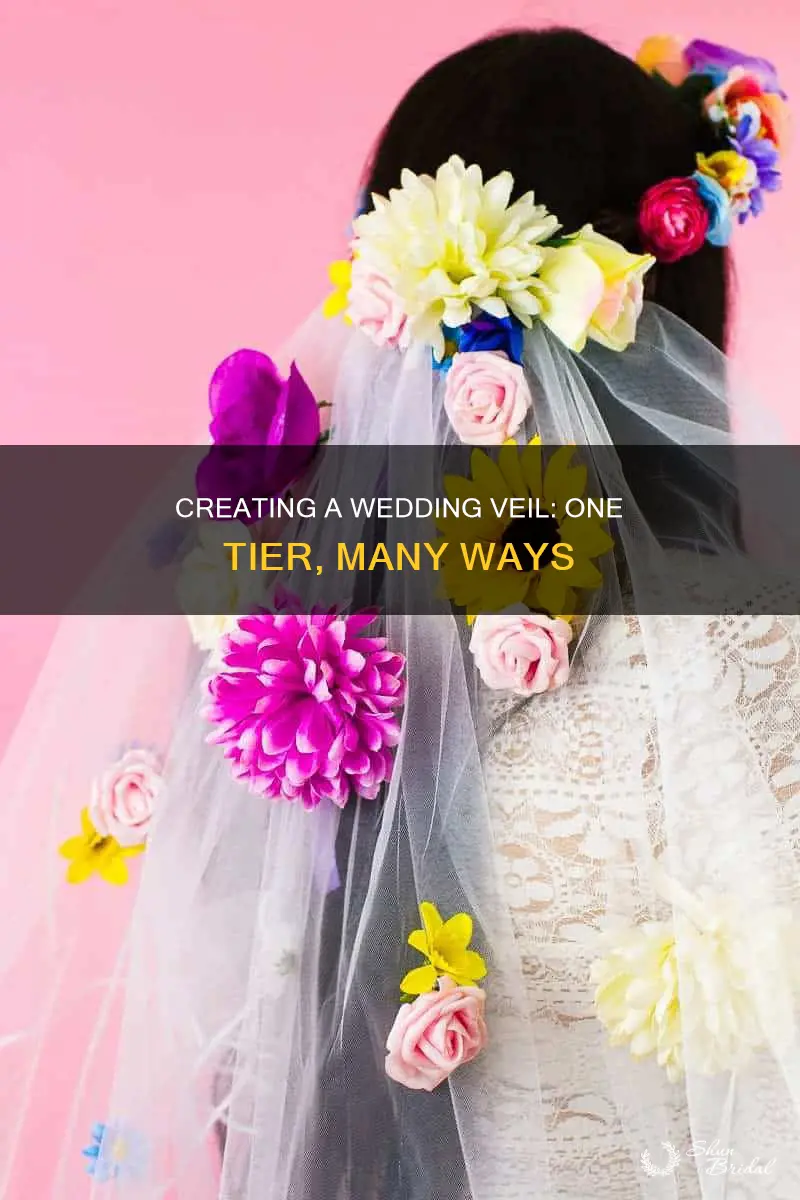 how to make a one tier wedding veil