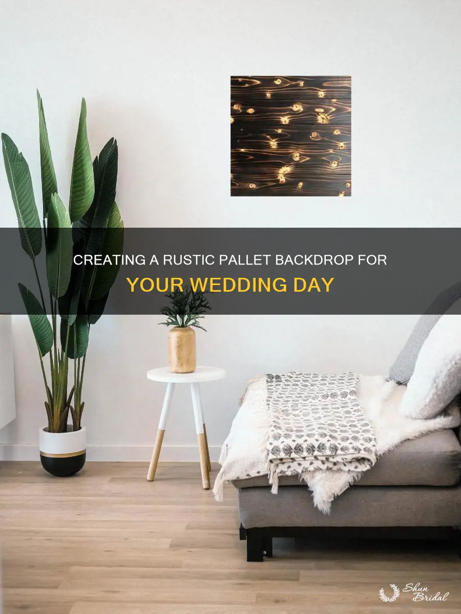 how to make a pallet backdrop wedding