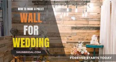 A Rustic Wedding: Creating a Pallet Wall Backdrop