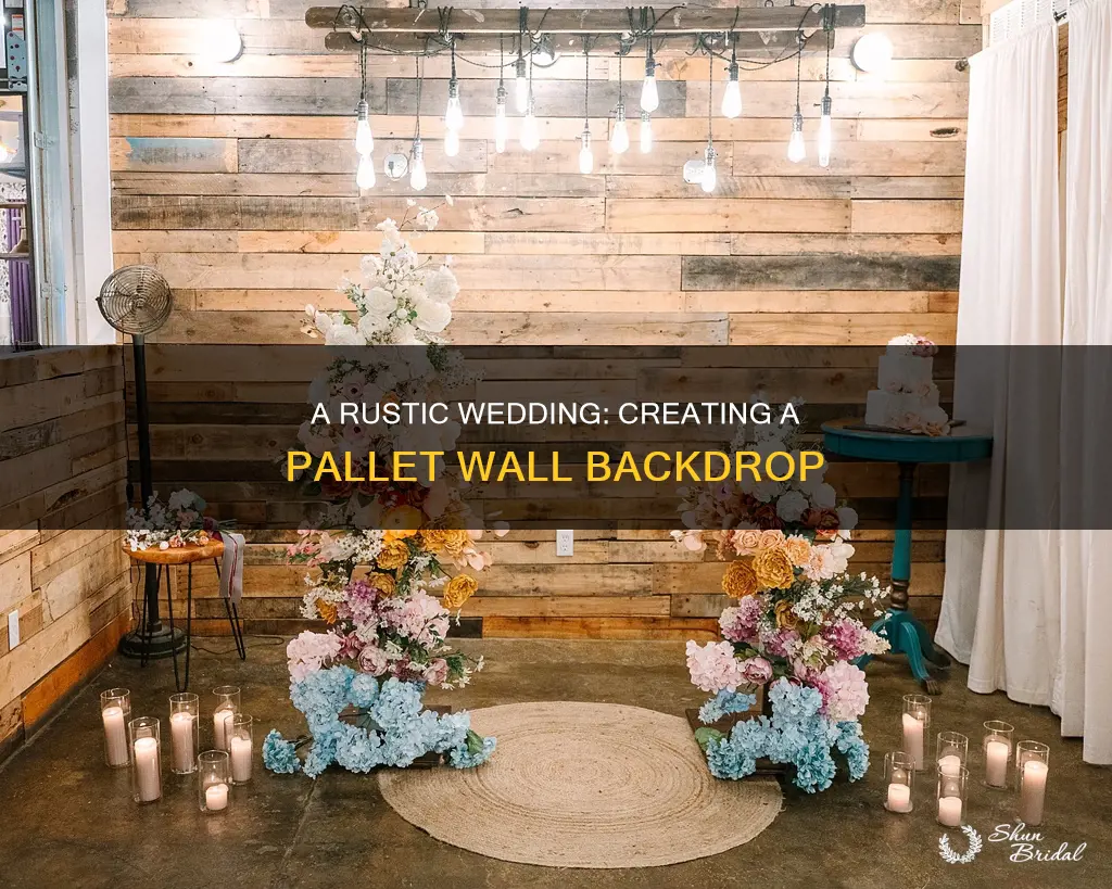 how to make a pallet wall for wedding