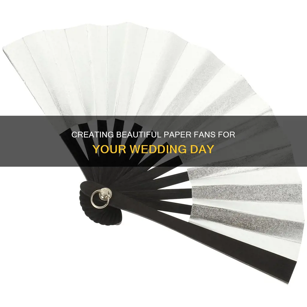 how to make a paper fan for weddings