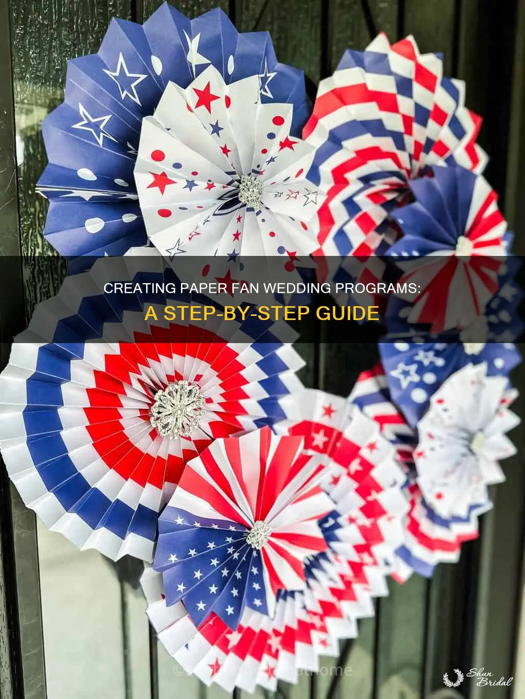 how to make a paper fan wedding program