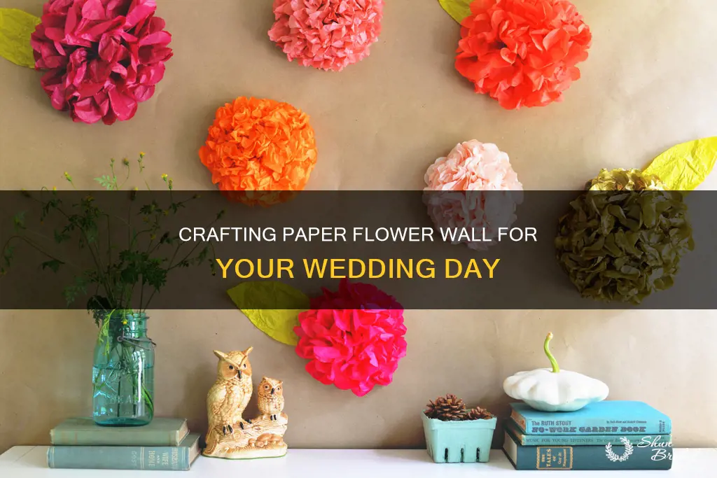 how to make a paper flower wall for wedding