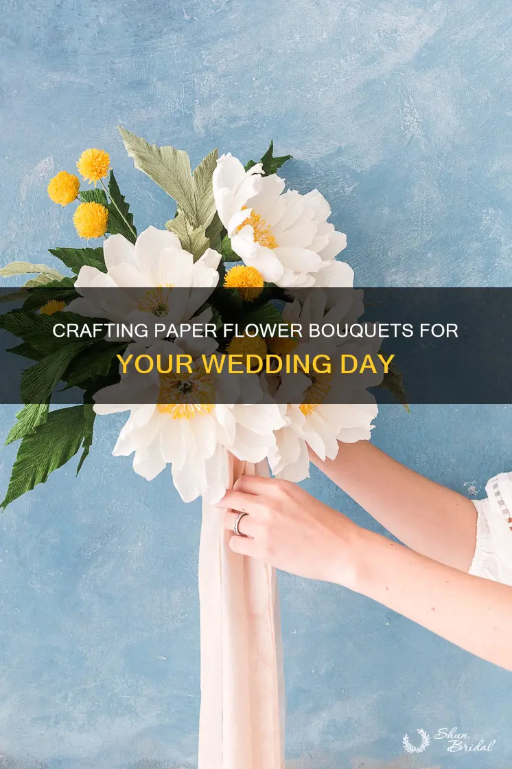 how to make a paper flower wedding bouquet