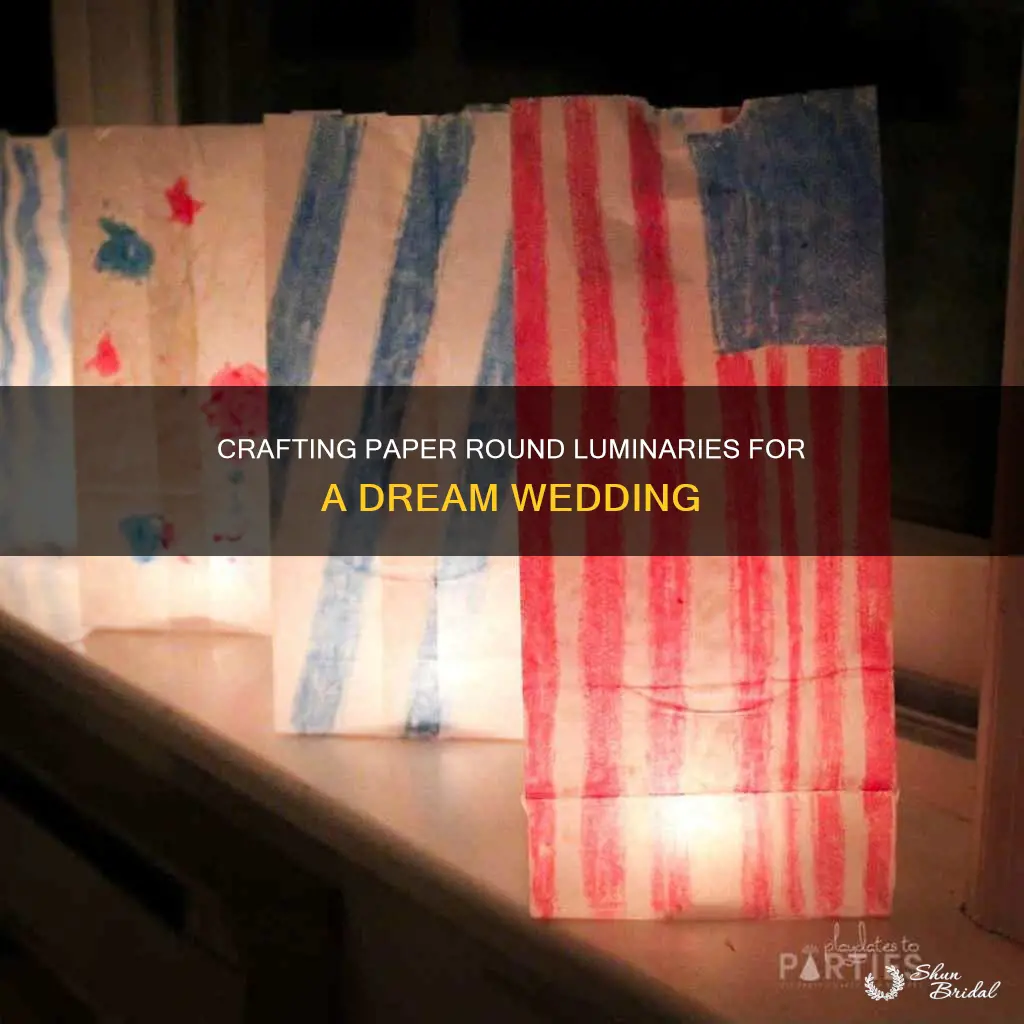 how to make a paper round luminaries wedding