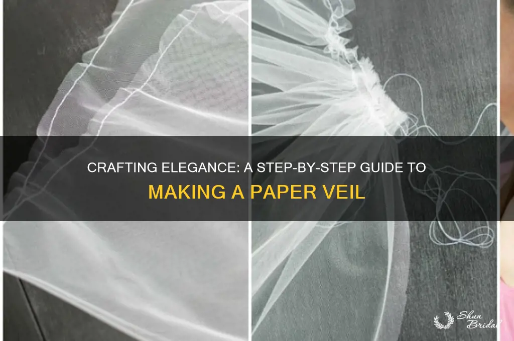 how to make a paper veil