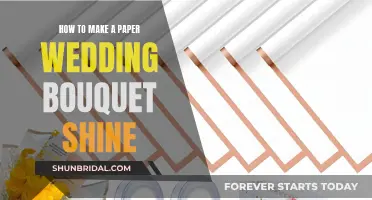 Make Your Paper Wedding Bouquet Shine Brighter