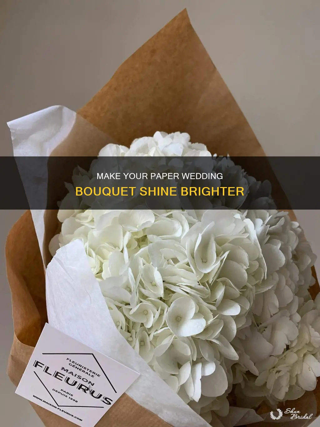 how to make a paper wedding bouquet shine