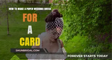 Creating a Paper Wedding Dress for Cards