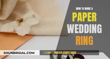 Crafting Paper Wedding Rings: A Unique DIY Guide