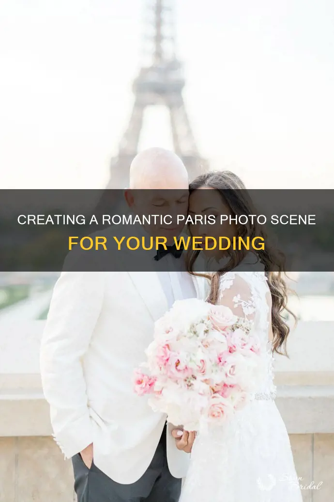 how to make a paris photo scene for wedding