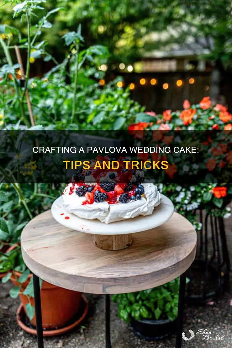 how to make a pavlova wedding cake