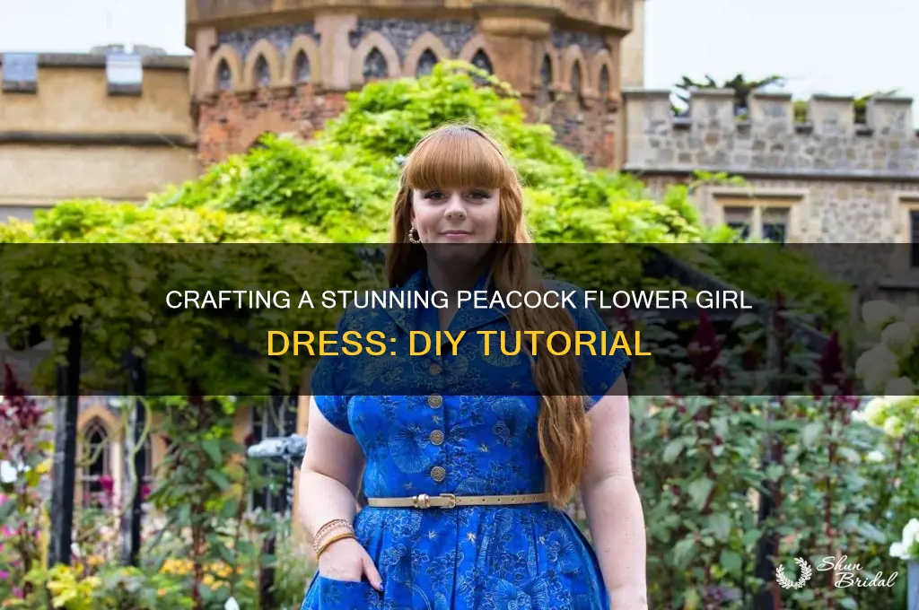 how to make a peacock flower girl dress