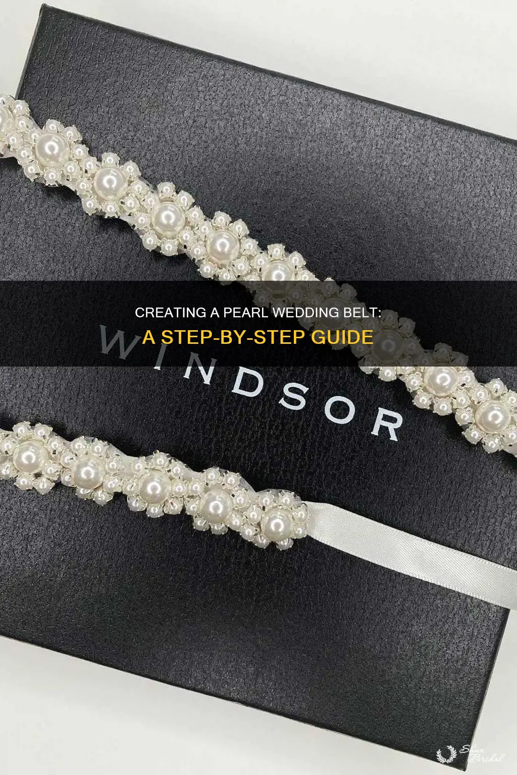 how to make a pearl wedding belt