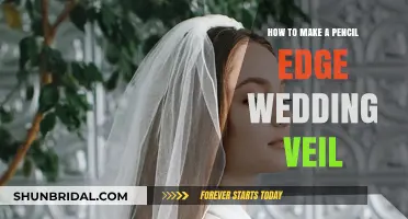 Crafting a Delicate Pencil Edge Wedding Veil: A Step-by-Step Guide