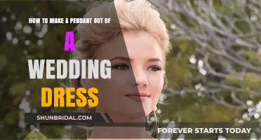 Creating Heirloom Pendants from Wedding Dresses