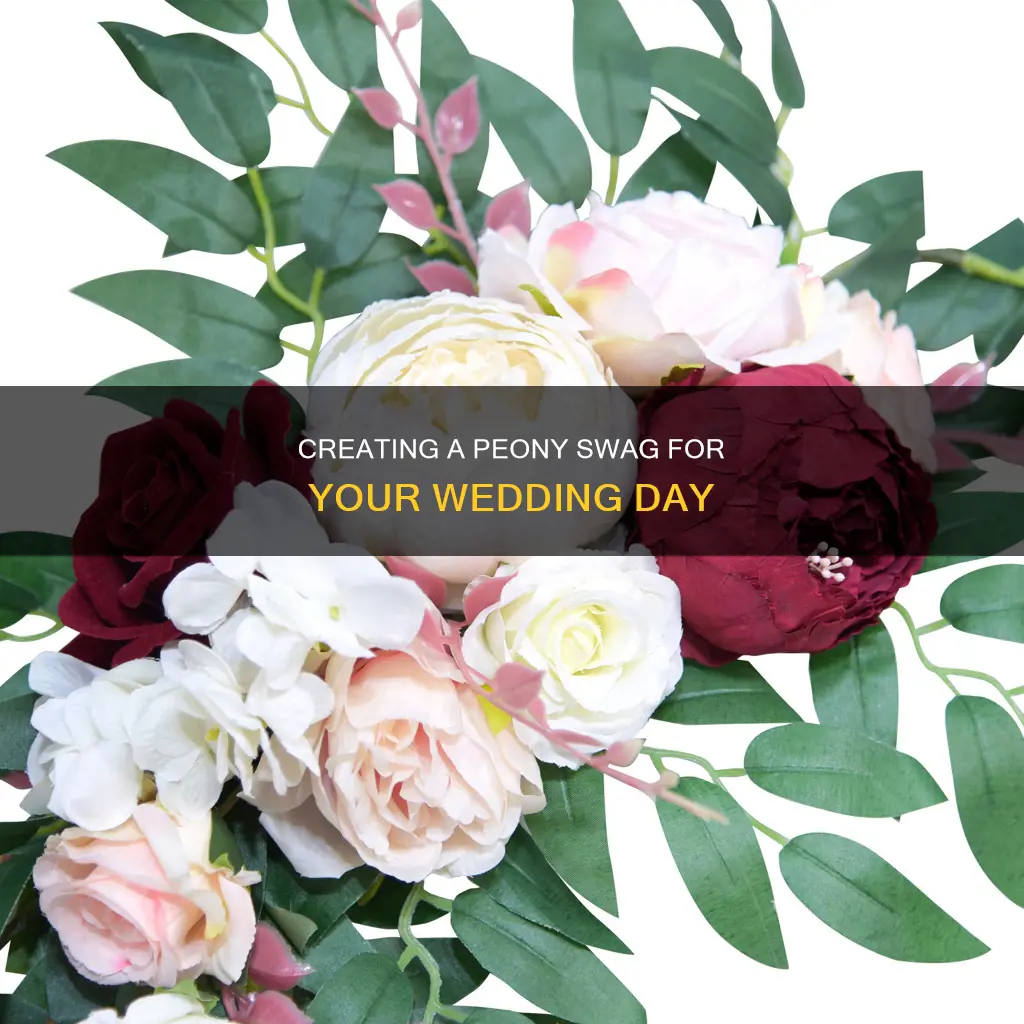 how to make a peonie swag for my wedding